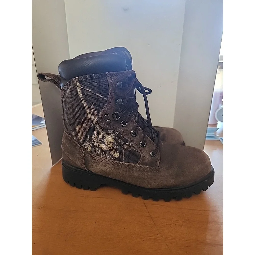 RedHead Brown Suede Winter & Rain Boots with Camouflage Trim